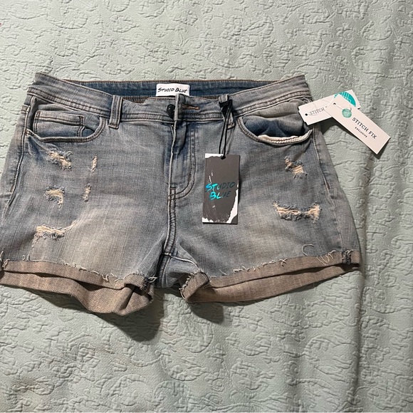 NWT women’s denim shorts size 10 - Picture 3 of 5